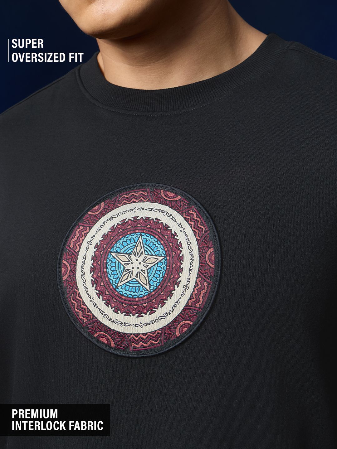 Captain America: Indie Shield Super Oversized T-Shirts Online
