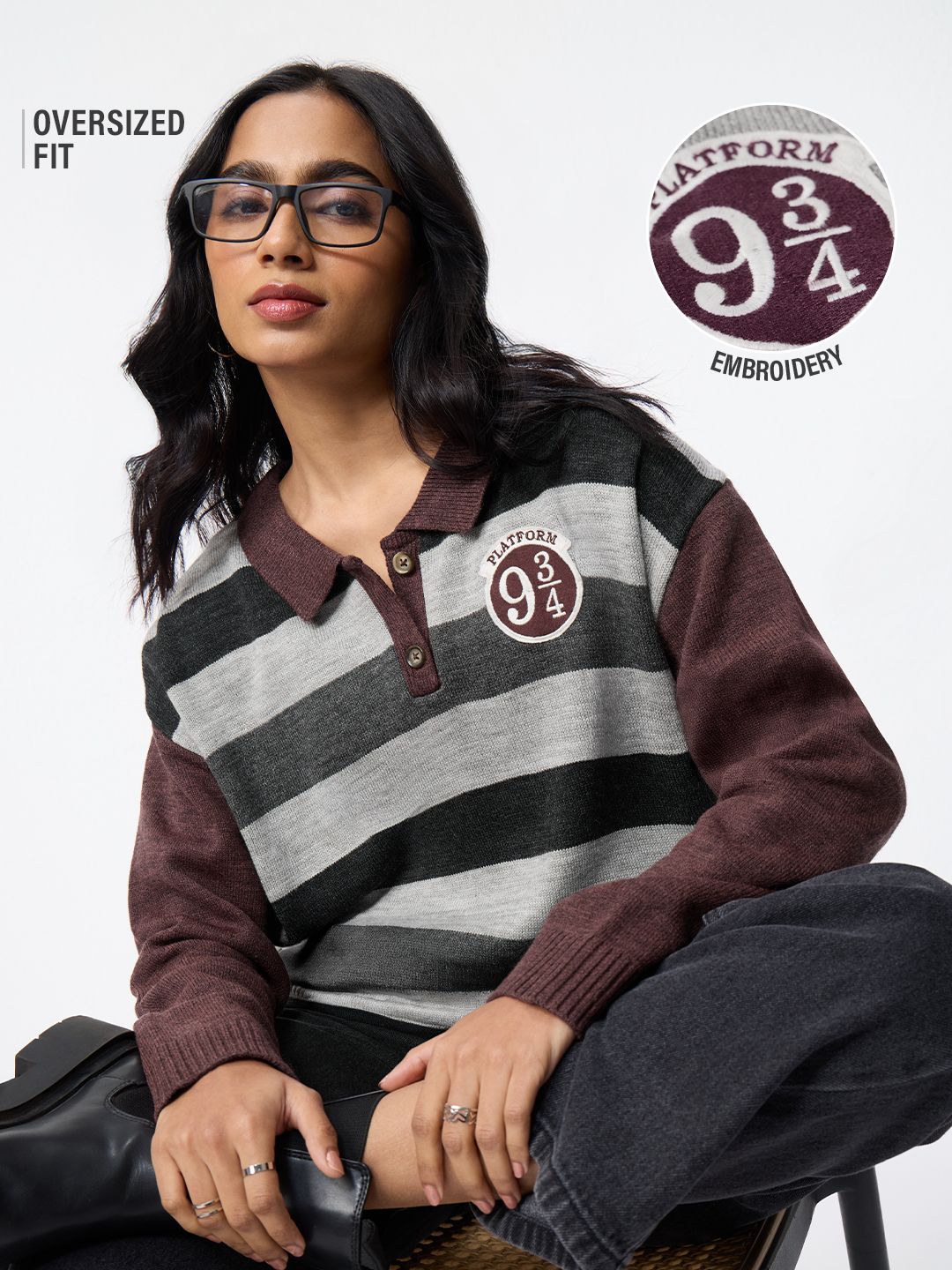 Harry Potter: The Platform Women Oversized Sweaters Online