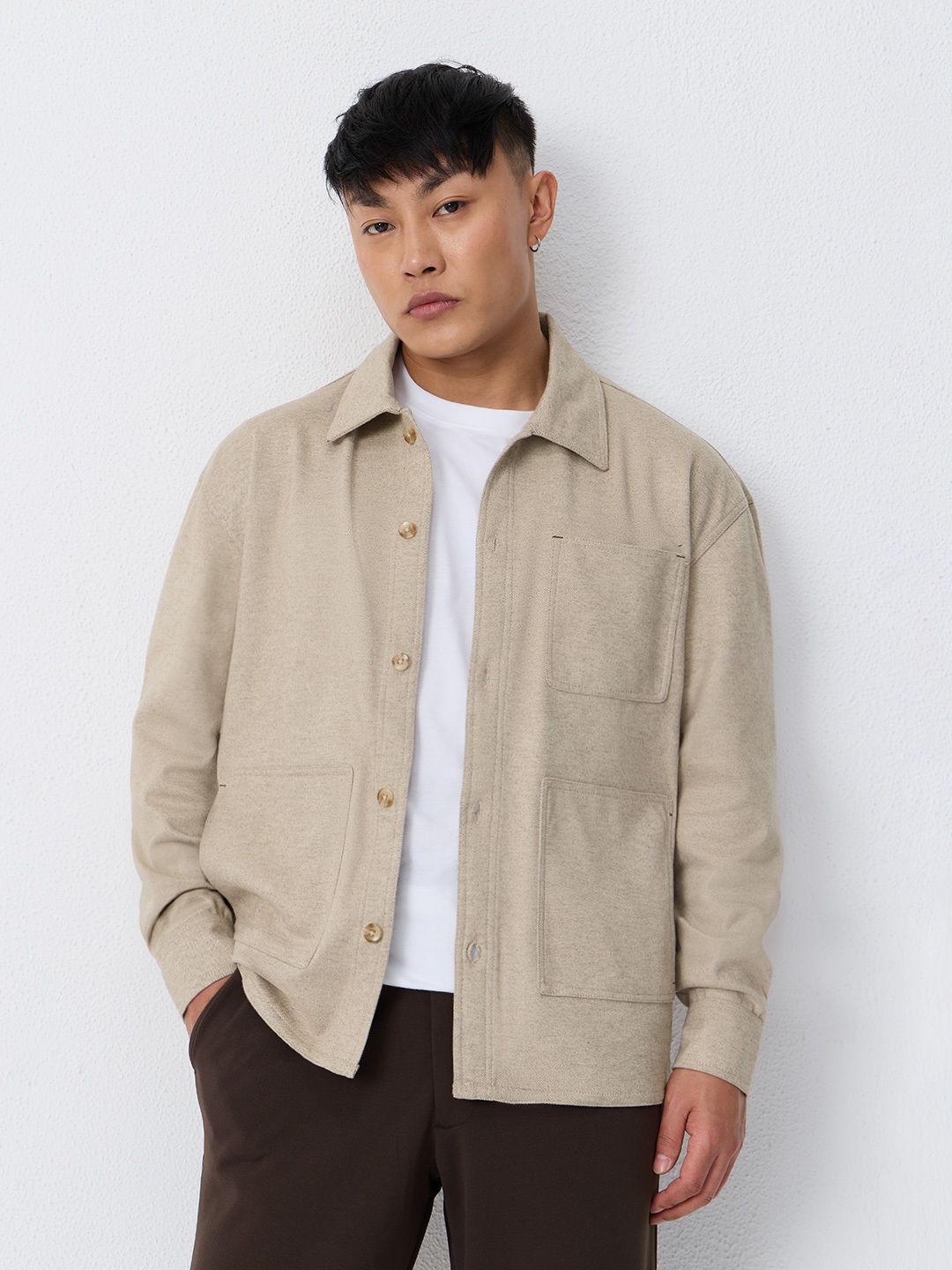 Ivory Shacket Online Shopping for Men & Women Clothing, Accessories at The Souled Store