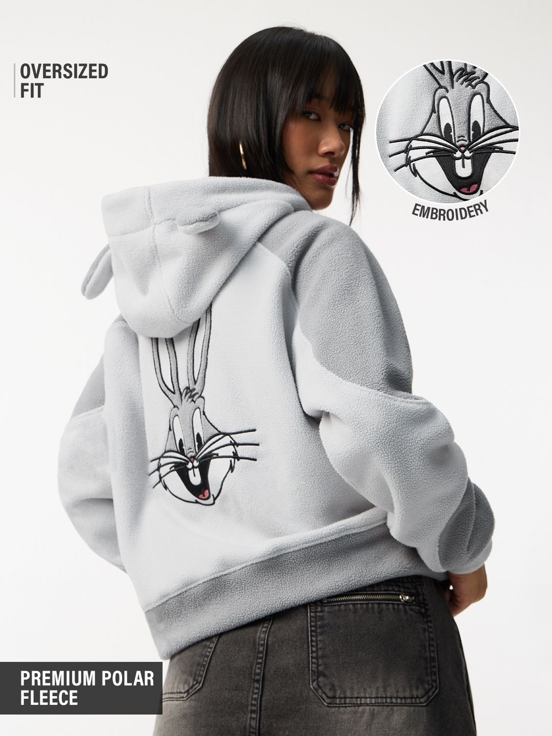 Looney Tunes: Bunny Ears Women Oversized Hoodies Online