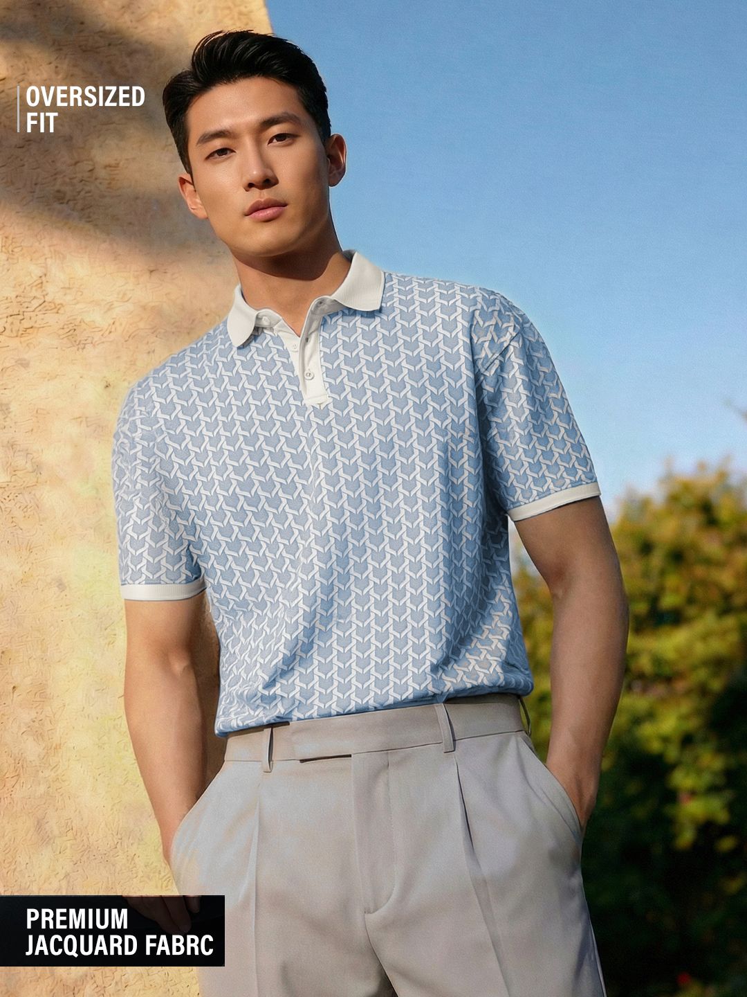 Buy Jacquard Polo: Dusk Men Polos Online