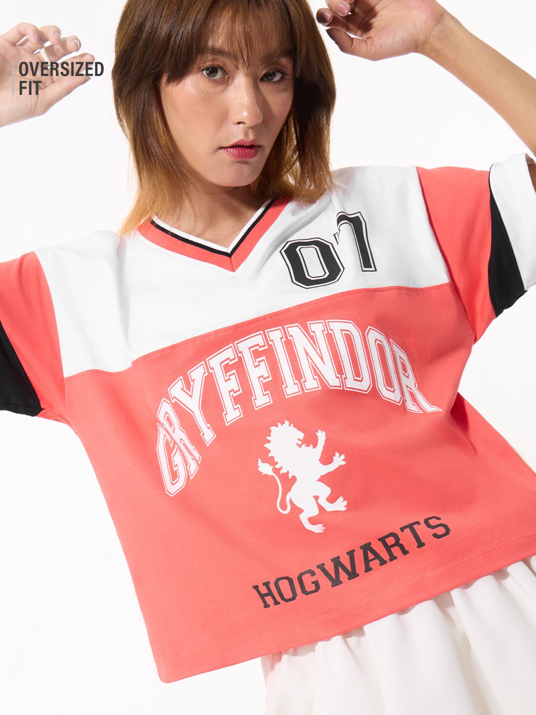 Harry Potter: House Gryffindor Women Oversized T-Shirts Online