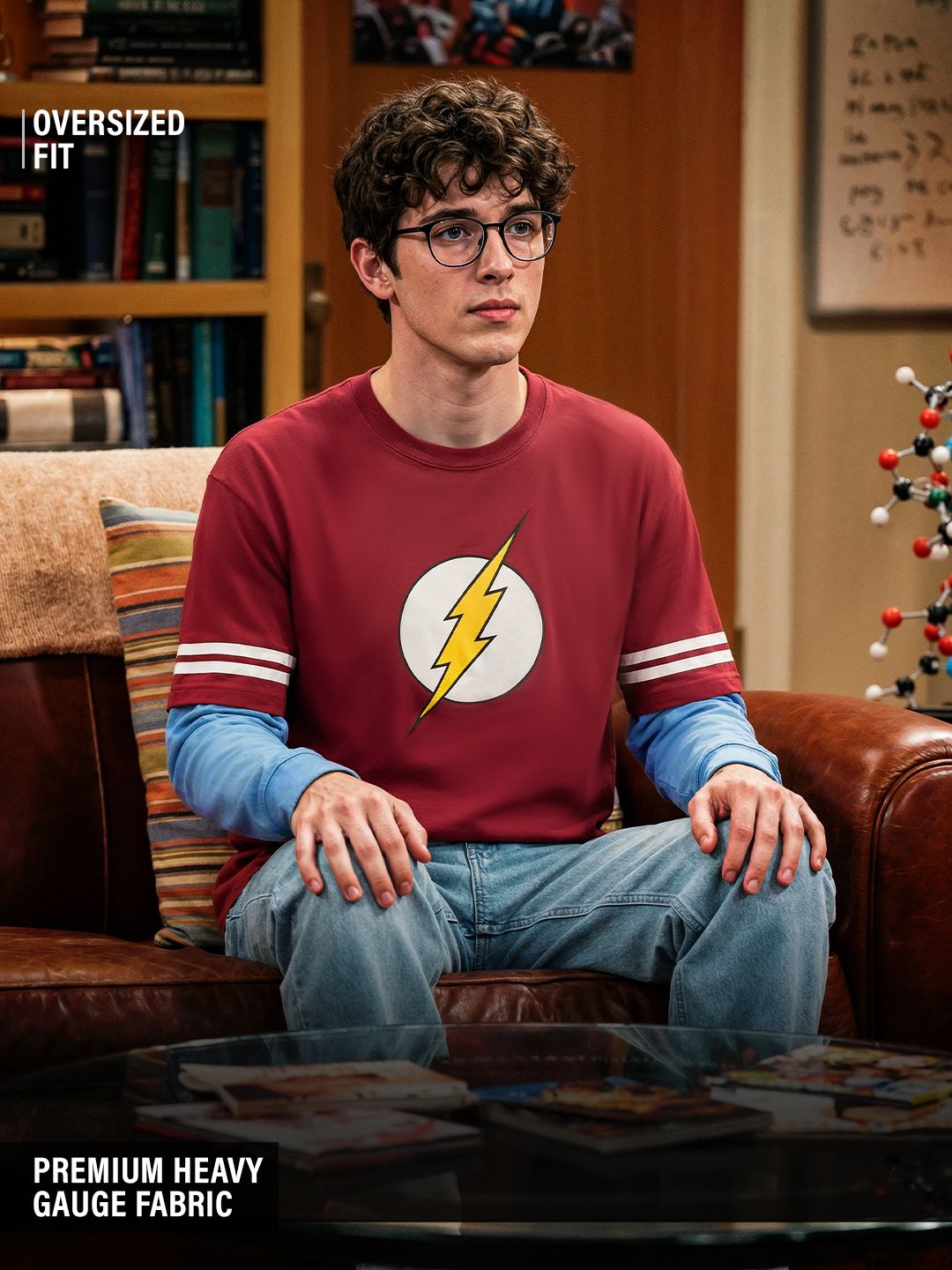 The Big Bang Theory: Sheldon Cooper Oversized Full Sleeve T-Shirts Online