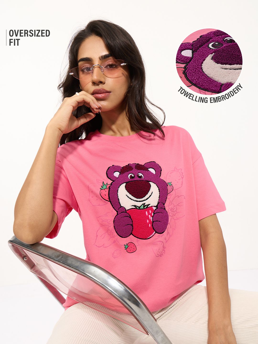 Toy Story: Lotso Love Women Oversized T-Shirts Online