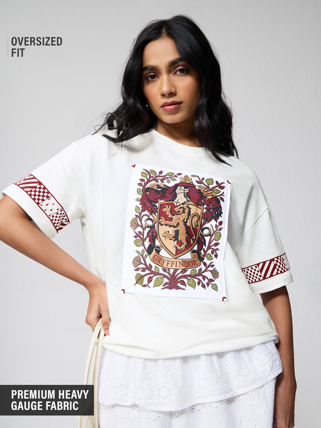 Harry Potter: Desi Gryffindor Women Oversized T-Shirts Online