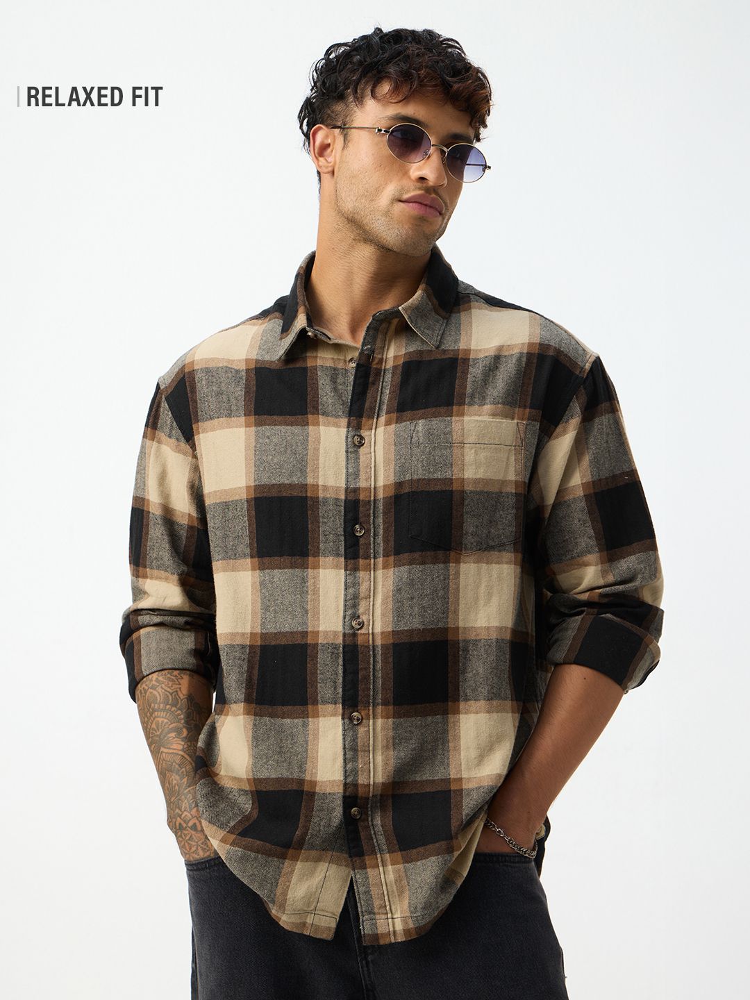 Plaid Shirt: Sea-Side Men Relaxed Shirts Online