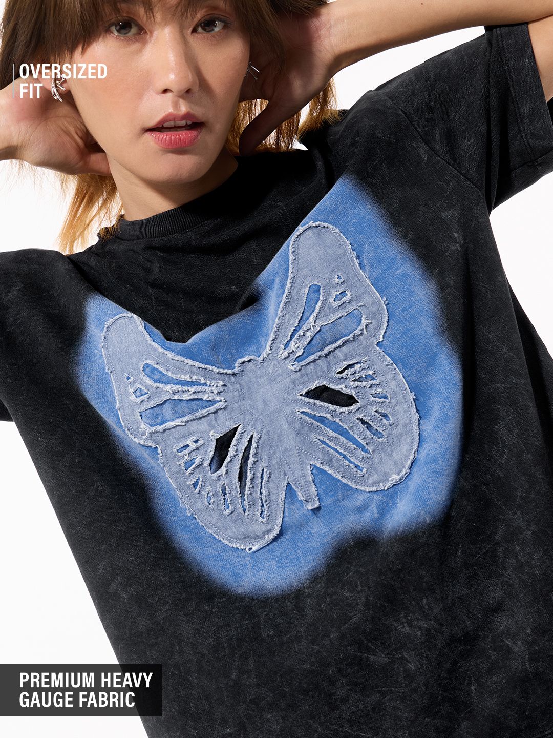 TSS Originals: Butterfly Dreams Women Oversized T-Shirts Online