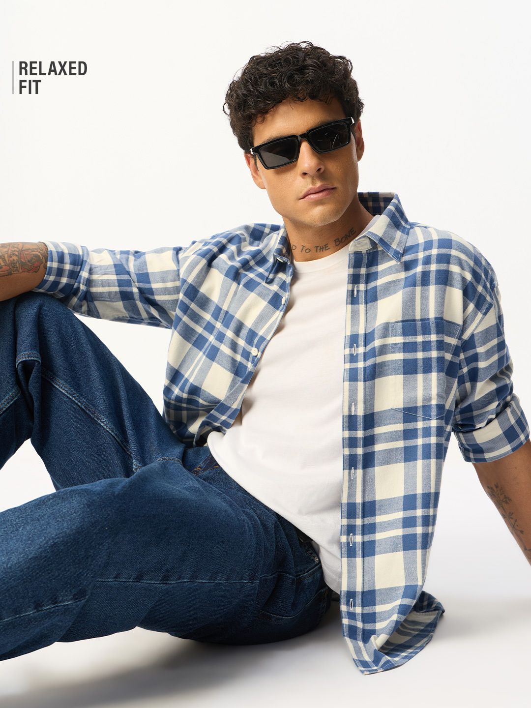 Plaid Shirt: Moonlight Men Relaxed Shirts Online