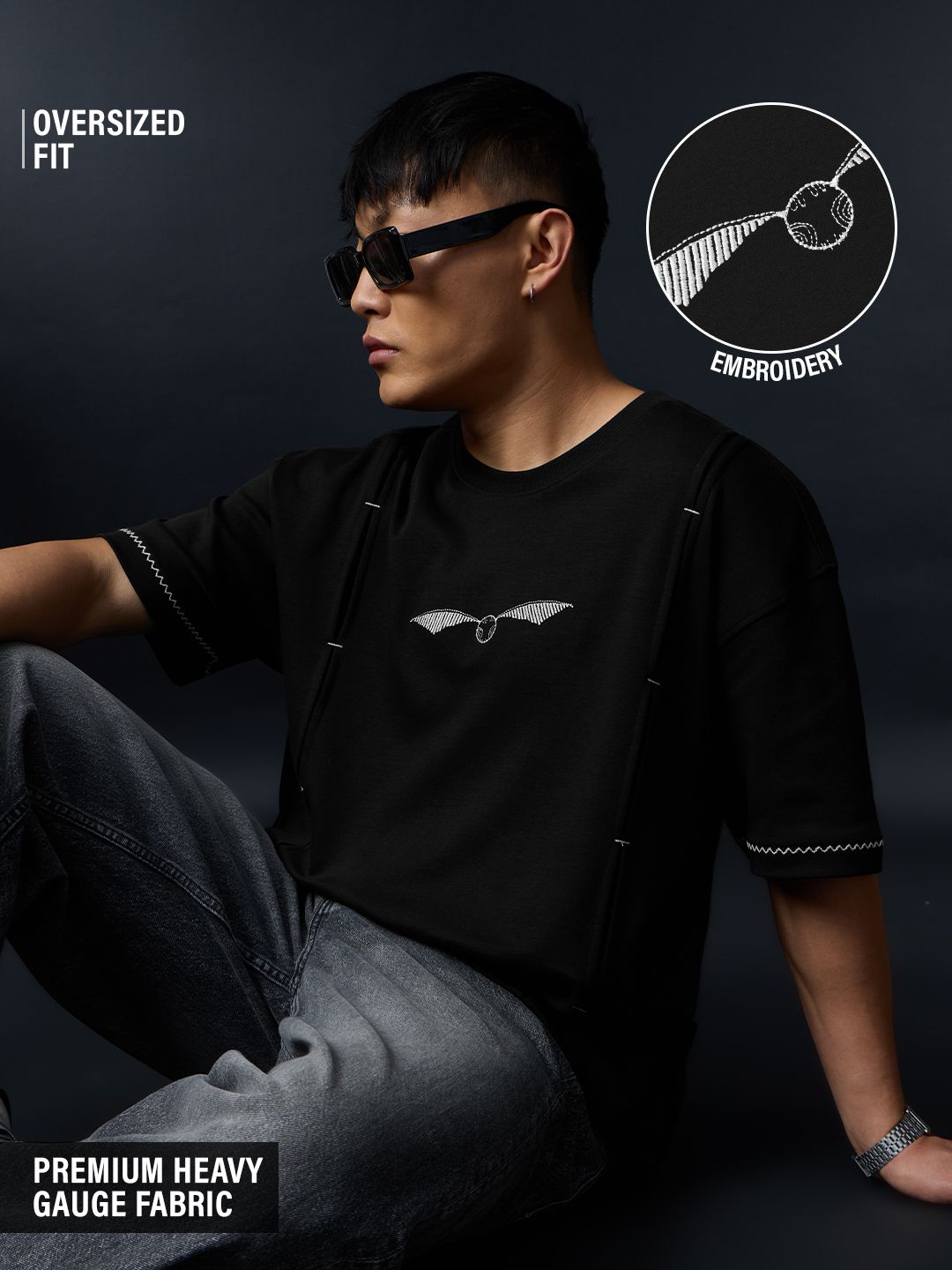 Harry Potter: Silver Snitch Oversized T-Shirts Online