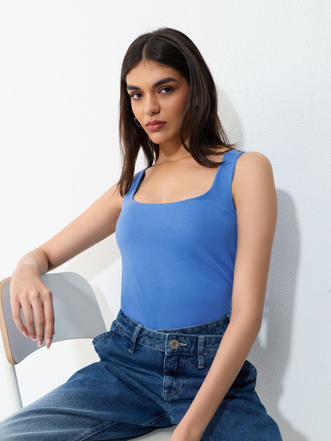 Essential Solids: Cobalt Women Tank Tops Online