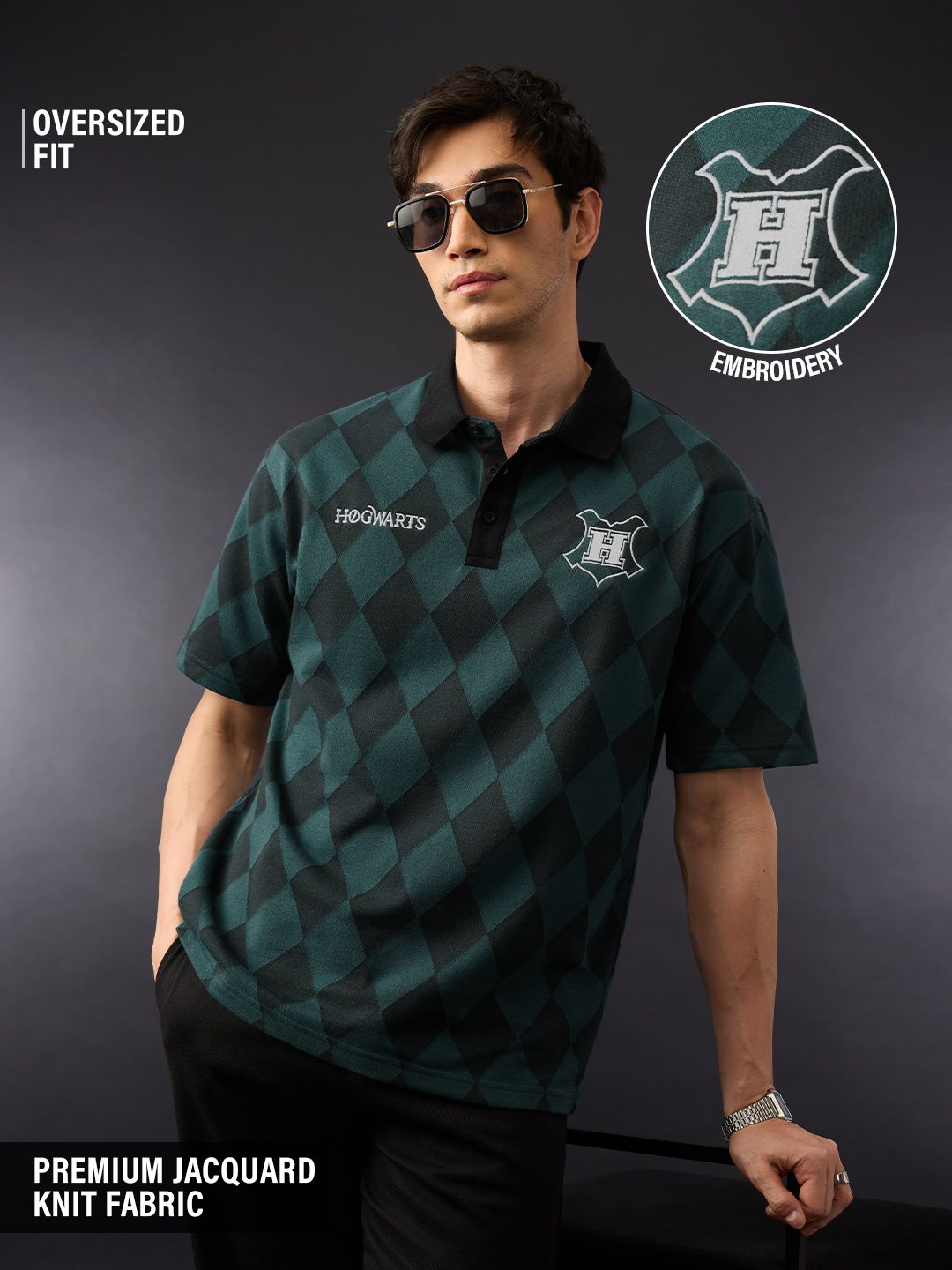 Harry Potter: Emerald House Oversized Polos Online