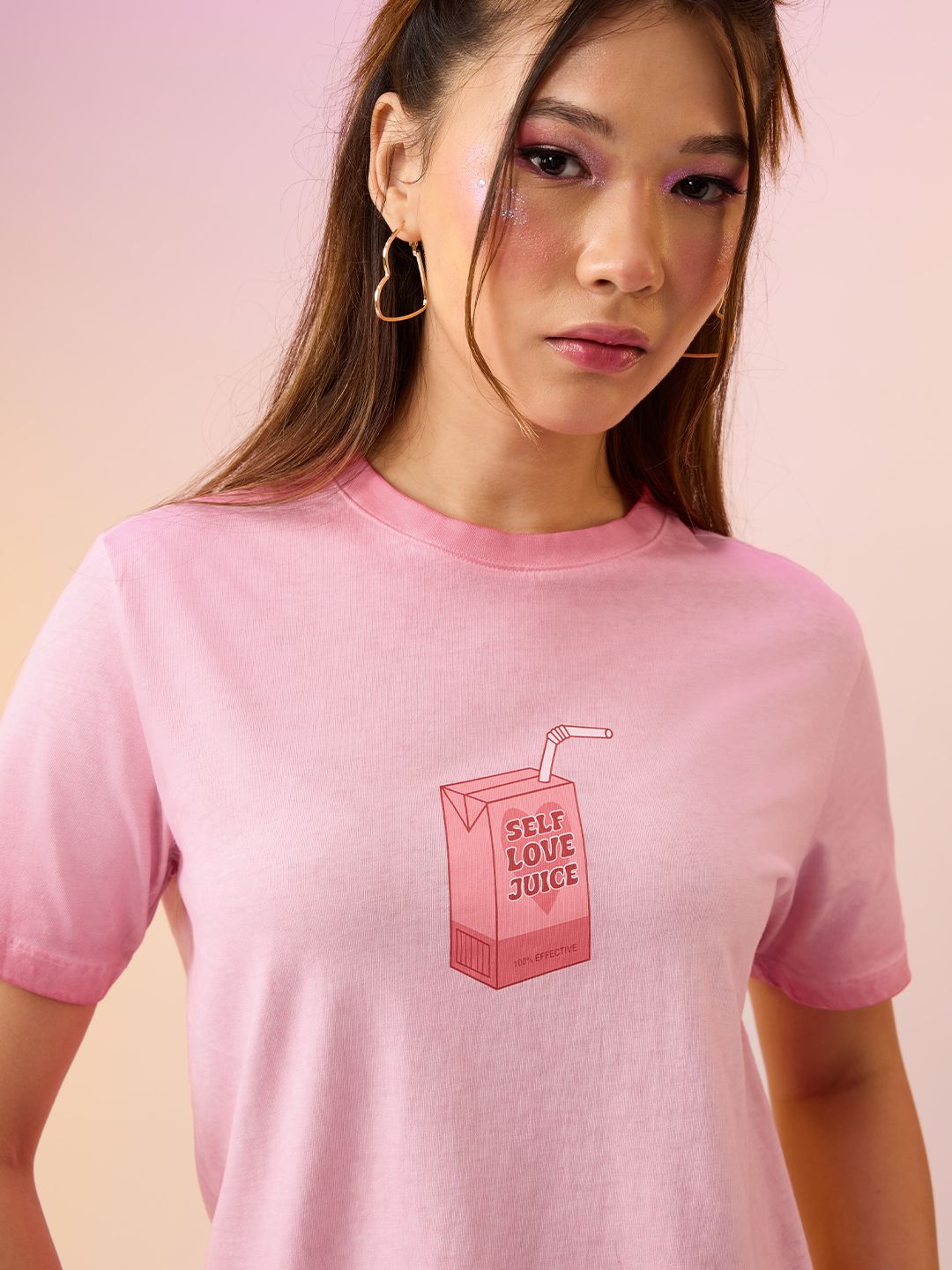 Buy TSS Originals: Love Juice Women Relaxed Fit T-Shirts online at