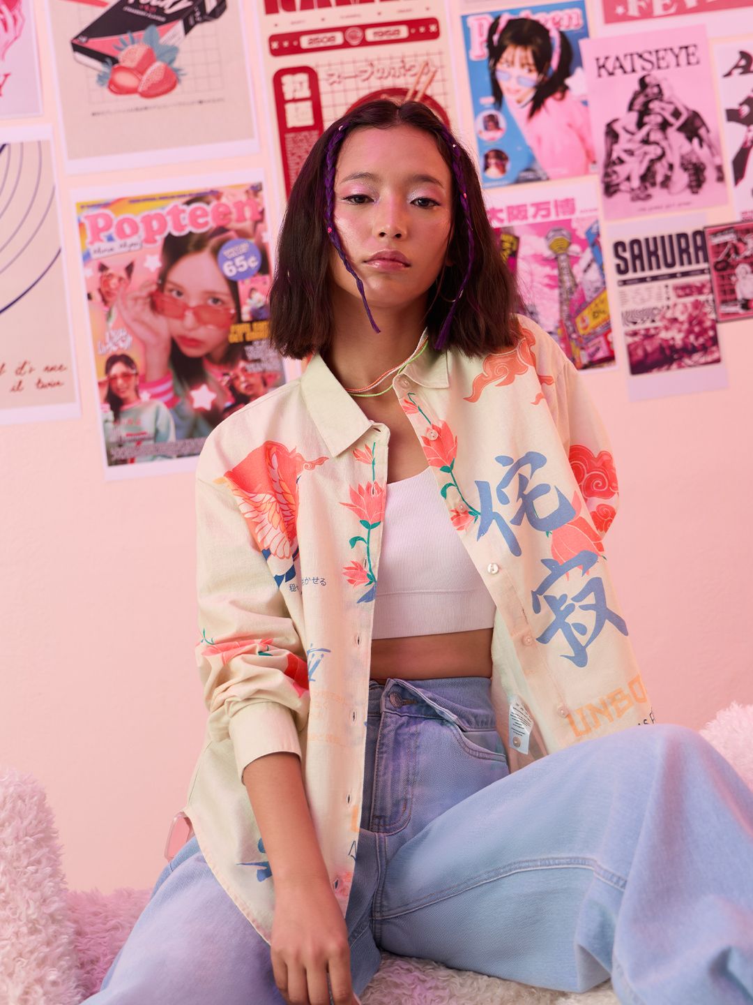 Cotton Linen Shirt: Unbound Women Boyfriend Shirts price