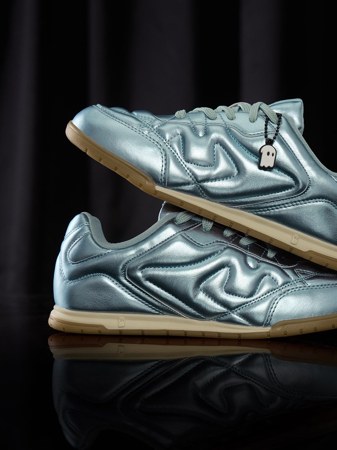 Buy Kanso ZE: Metallic Blue Women Low Top Sneakers