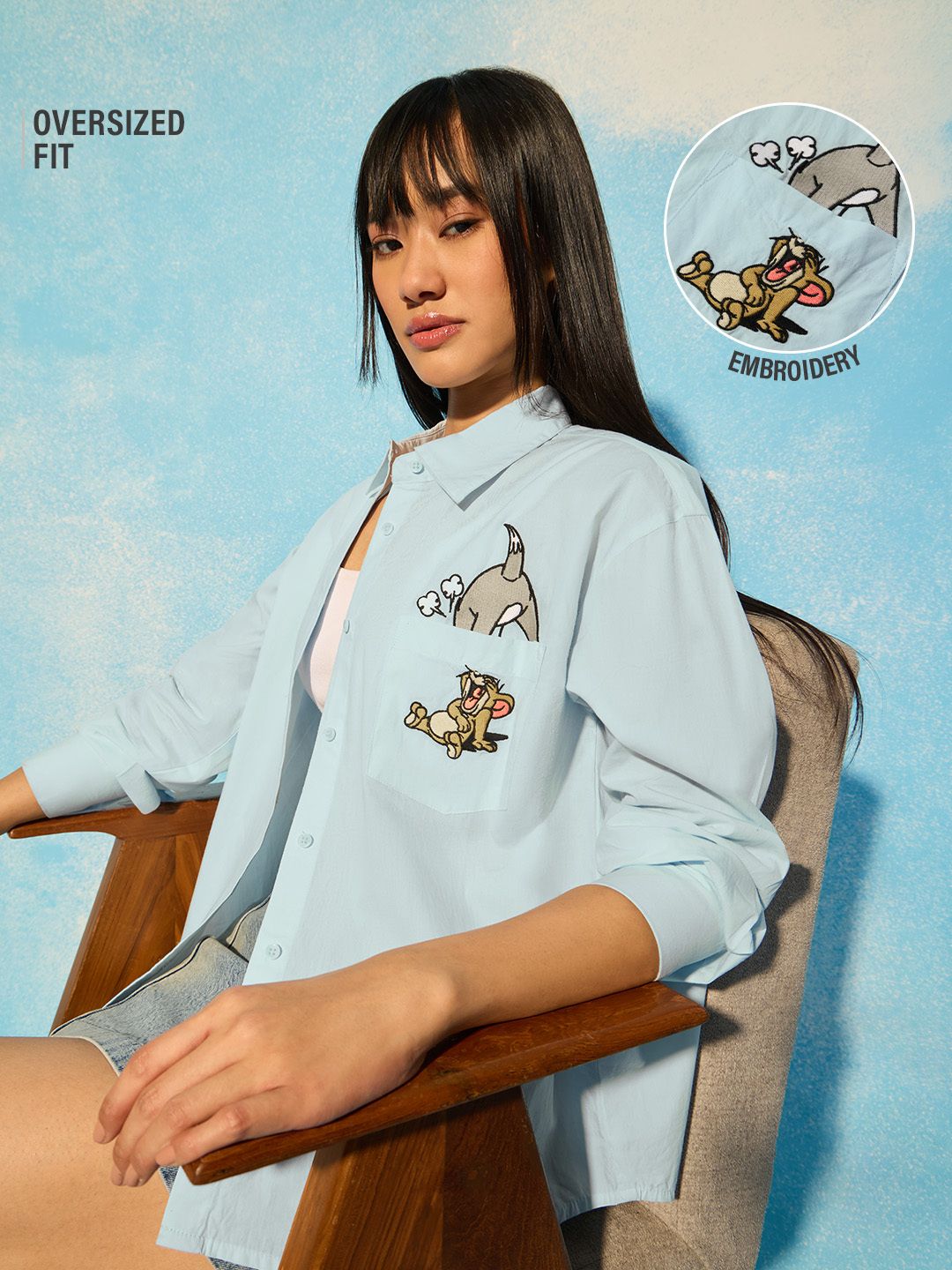 Tom & Jerry: Tiny Trouble Women Boyfriend Shirts Online