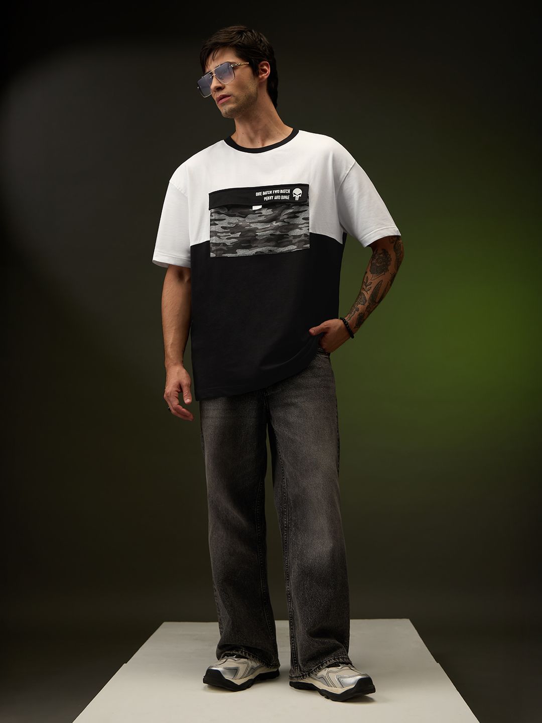 Rule Out Maglietta Uomo Punisher Supereroe - 100% Cotone - Casual Wear - Stampa Di Qualità - Taglia Small