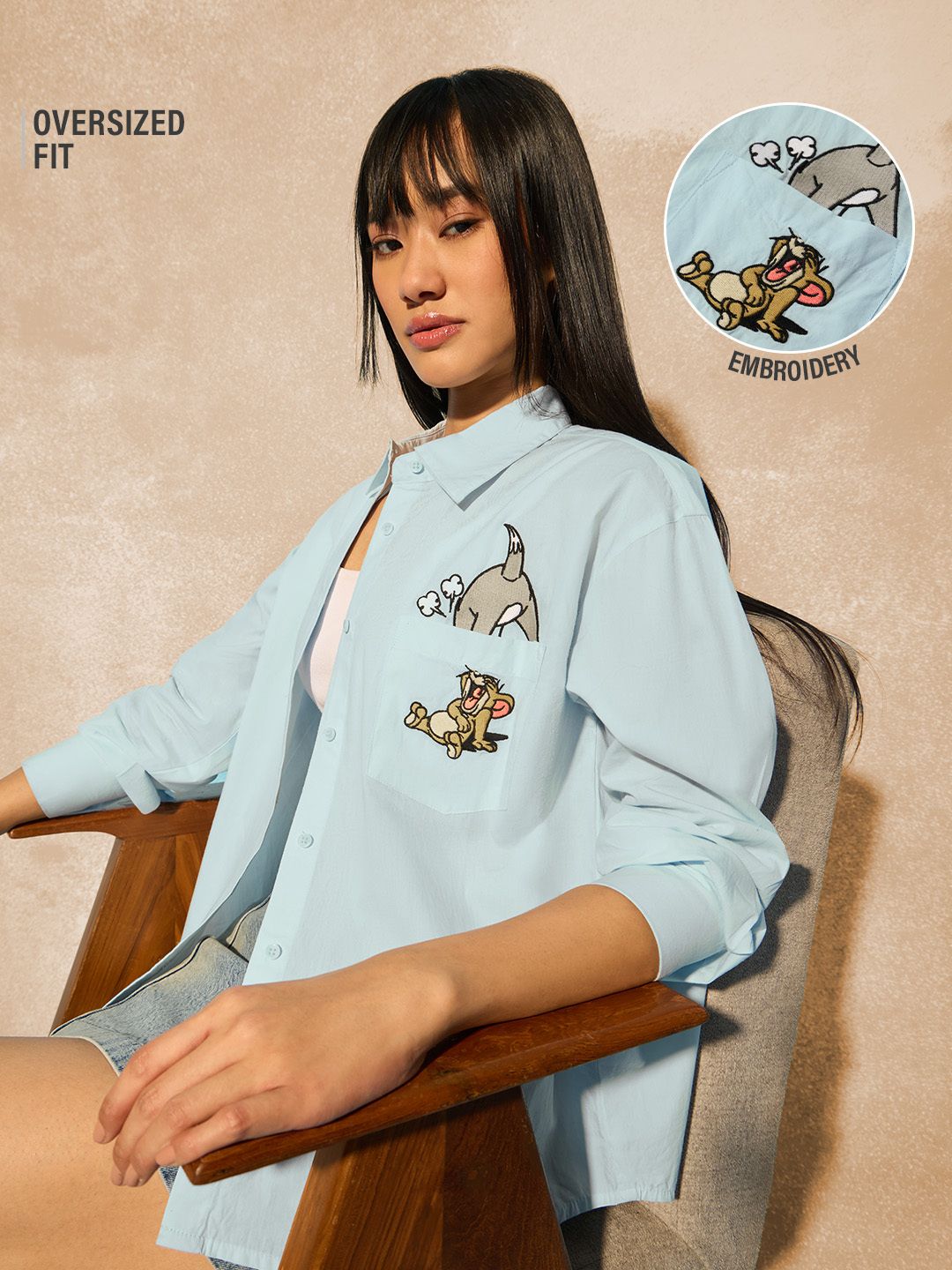 Tom & Jerry: Tiny Trouble Women Boyfriend Shirts Online