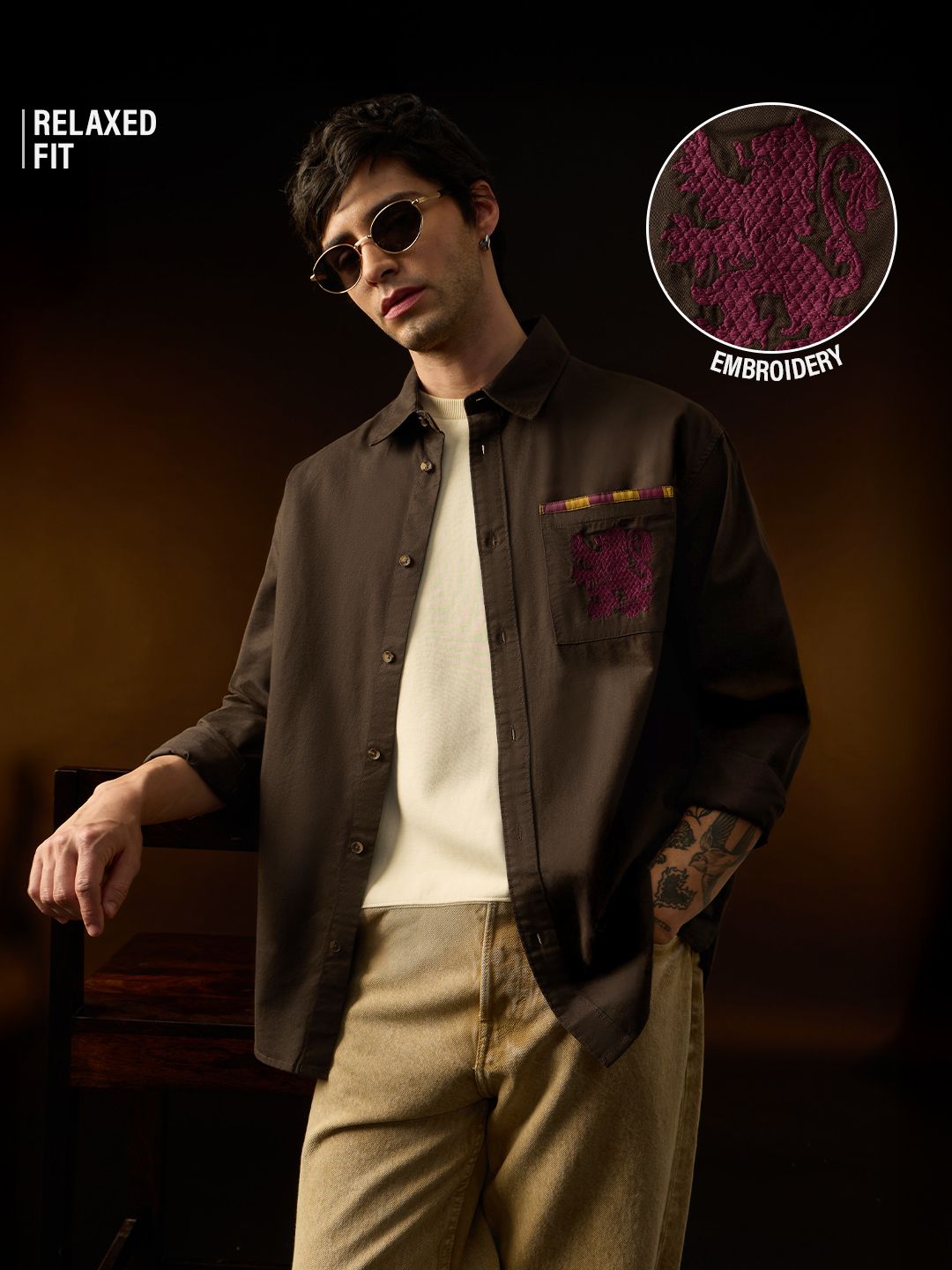 Harry Potter: House Of The Brave Men Relaxed Shirts Online