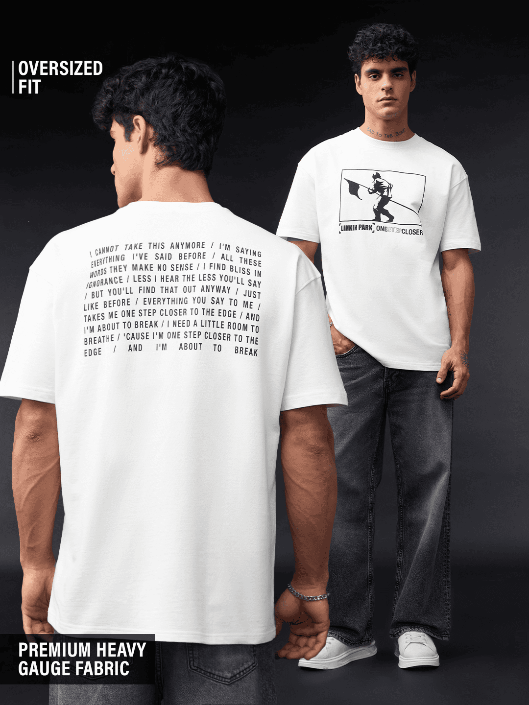 Buy Linkin Park: One Step Closer Men Oversized T-Shirts Online