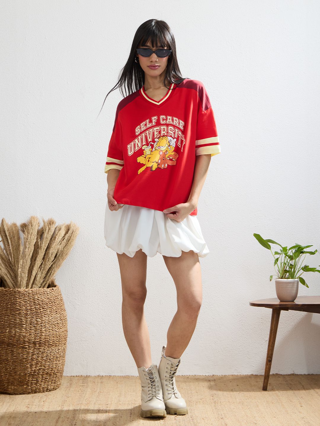 Garfield: Self Care Women Oversized T-Shirts price