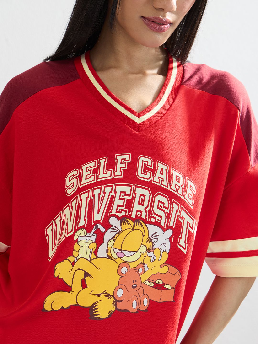 Garfield: Self Care Women Oversized T-Shirts online