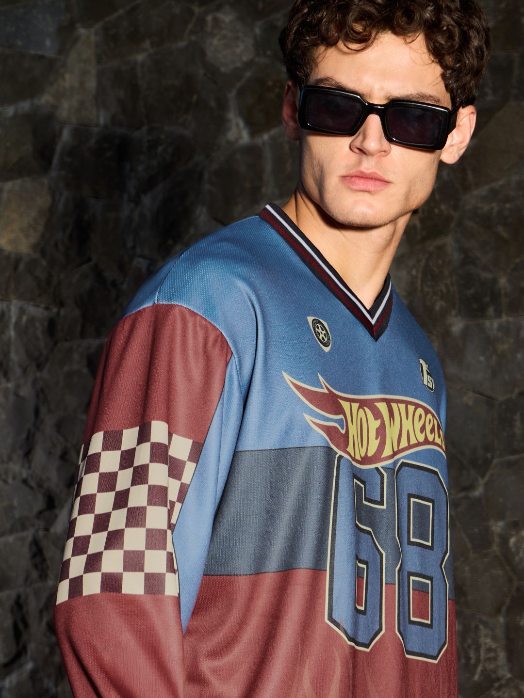 Buy Hot Wheels: Full Speed Men Oversized Full Sleeve T-Shirts Online
