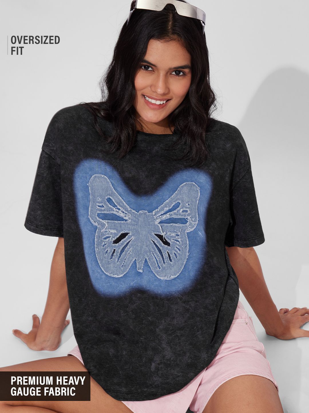 Buy TSS Originals: Butterfly Dreams Oversized T-Shirts Online