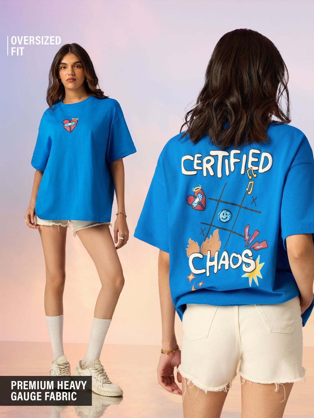 Buy TSS Originals: Certified Cha Women Oversized T-Shirts Online