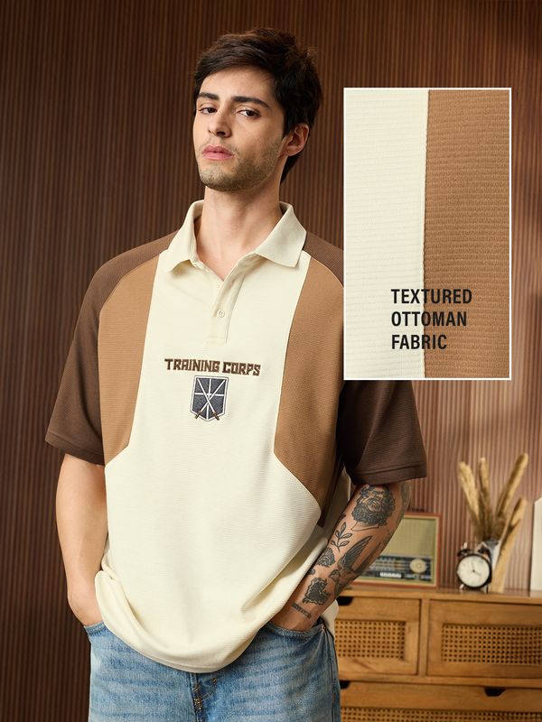 Attack On Titan: Training Corps Textured Polos