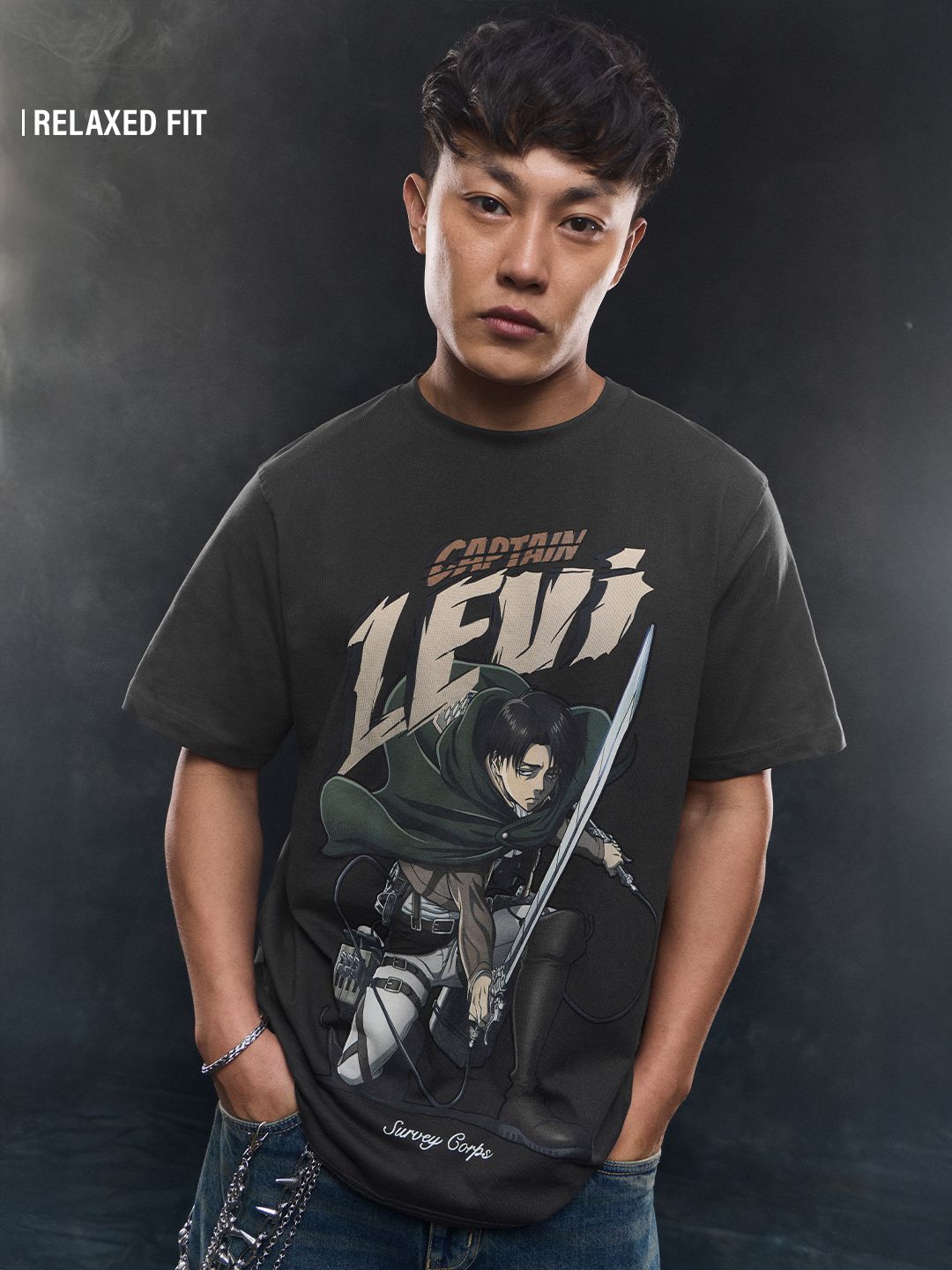 Attack On Titan: Captain Levi T-Shirt (Men) · New