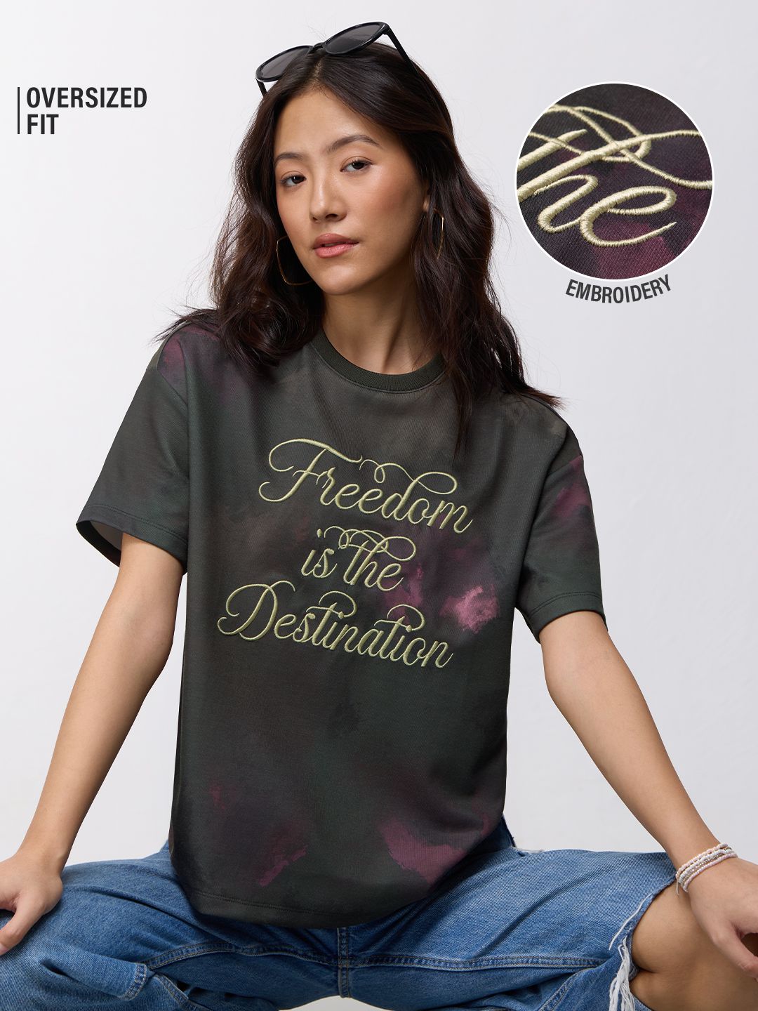 Buy TSS Originals: Freedom Women Oversized T-Shirt Online