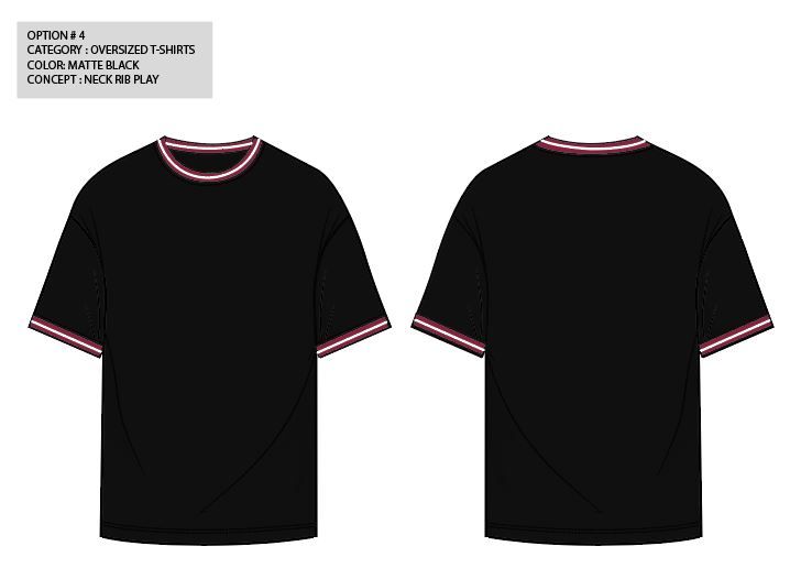 Solids Oversized: Black Oversized T-Shirts | The Souled Store  