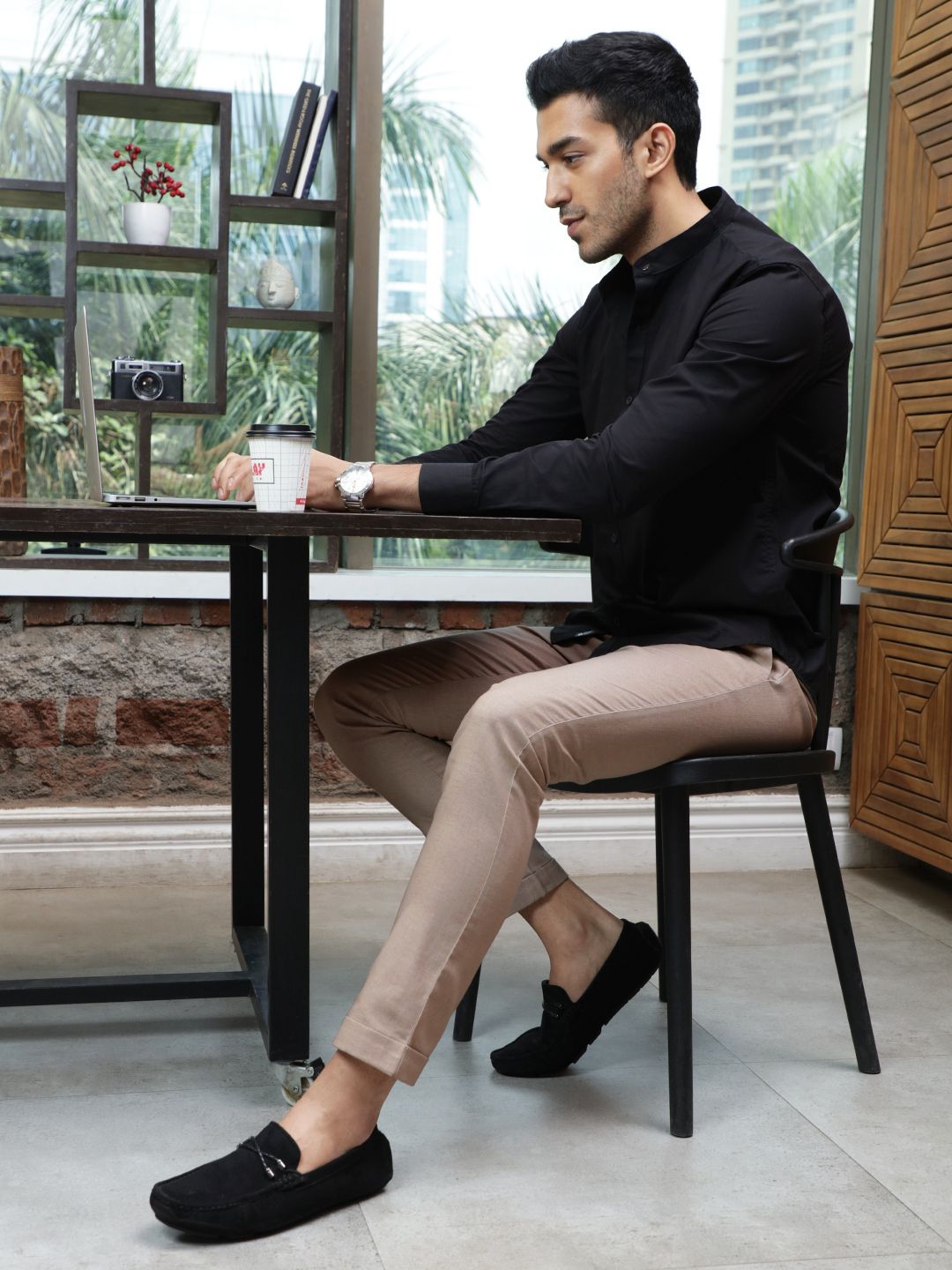 Solids: Tan Men Cotton Pants | The Souled Store  