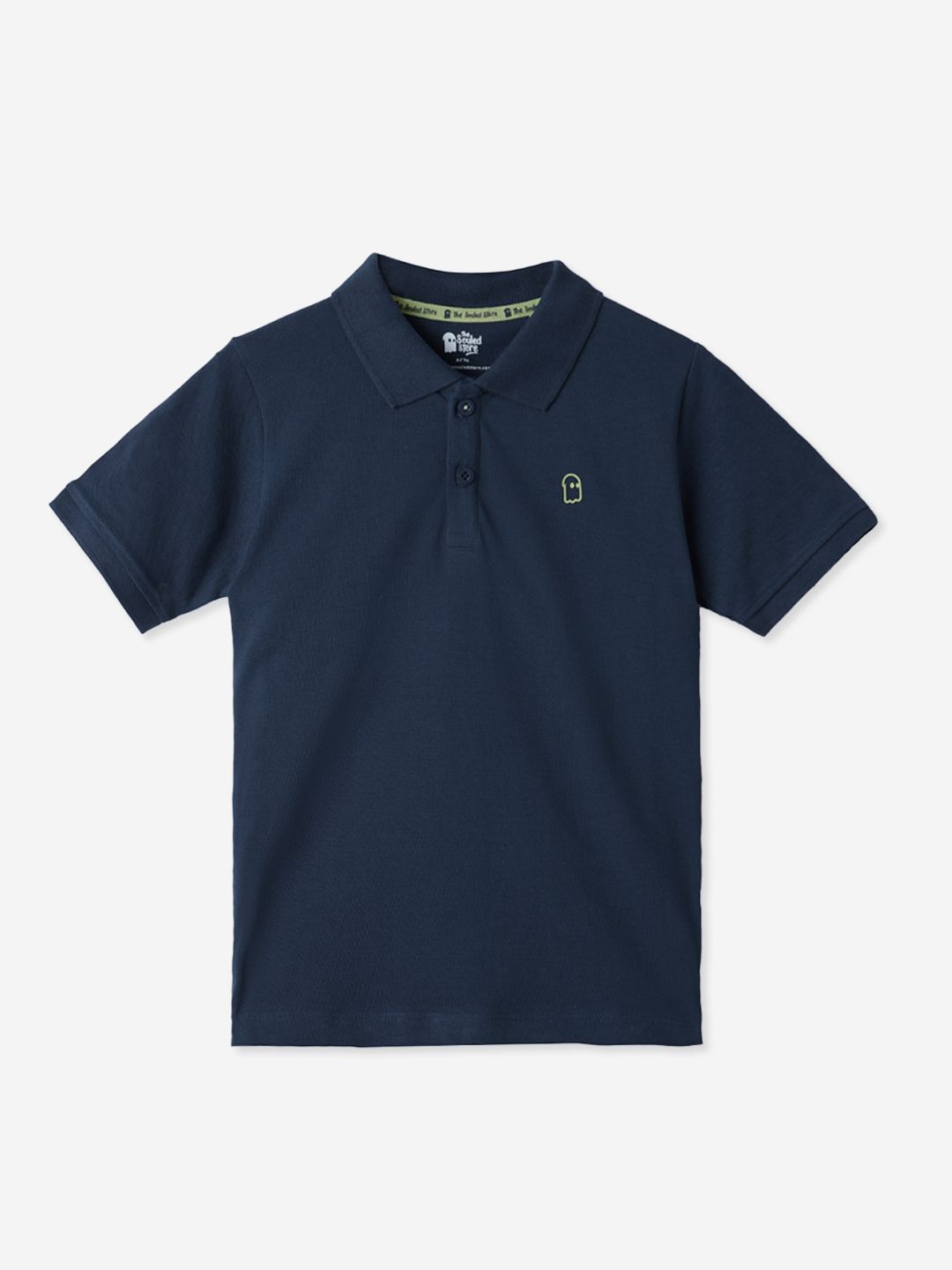 Solids: Indigo & Airy Blue (Pack Of 2) Boys Cotton Polo T-Shirts (2-8 Yrs) online