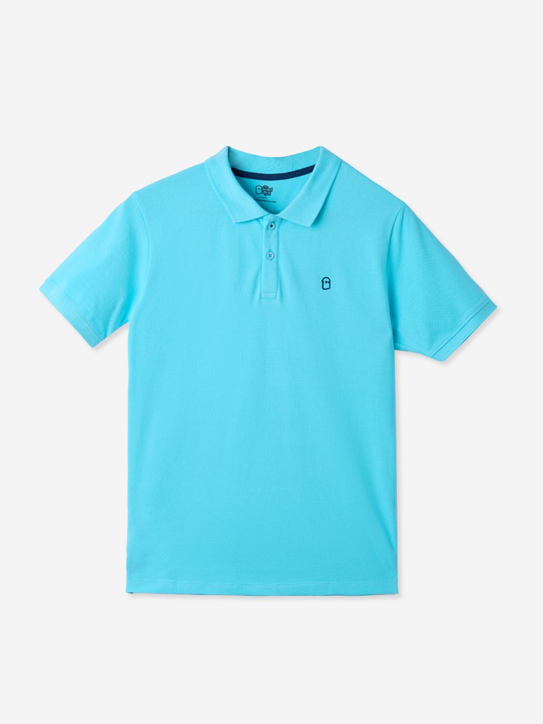 Solids: Indigo & Airy Blue (Pack Of 2) Boys Cotton Polo T-Shirts (2-8 Yrs) price