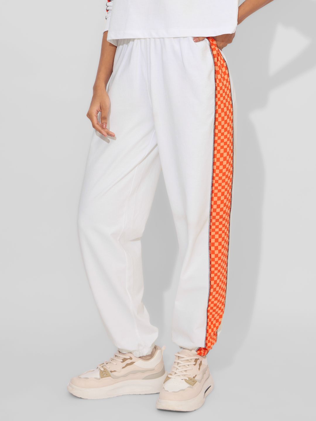 TSS Originals: Orange Racer Set Women Co-ord Sets price