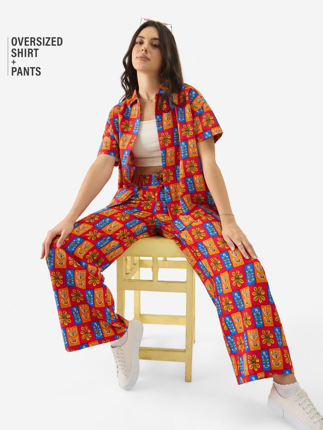 TSS Originals: Floral Fusion Set Full Length Co-ord Sets