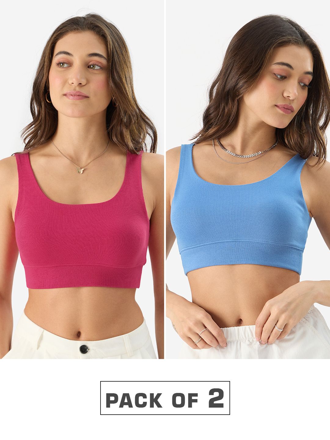 Bralettes: Bubblegum (Pack of 2) Women Bralette online