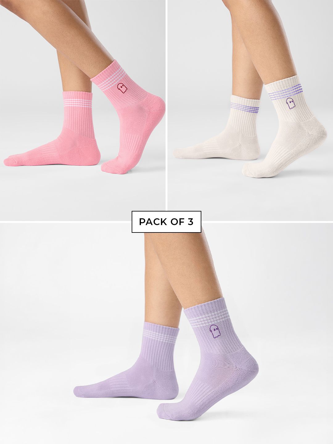 Buy Core Essentials (Pack of 3) Unisex Socks Online