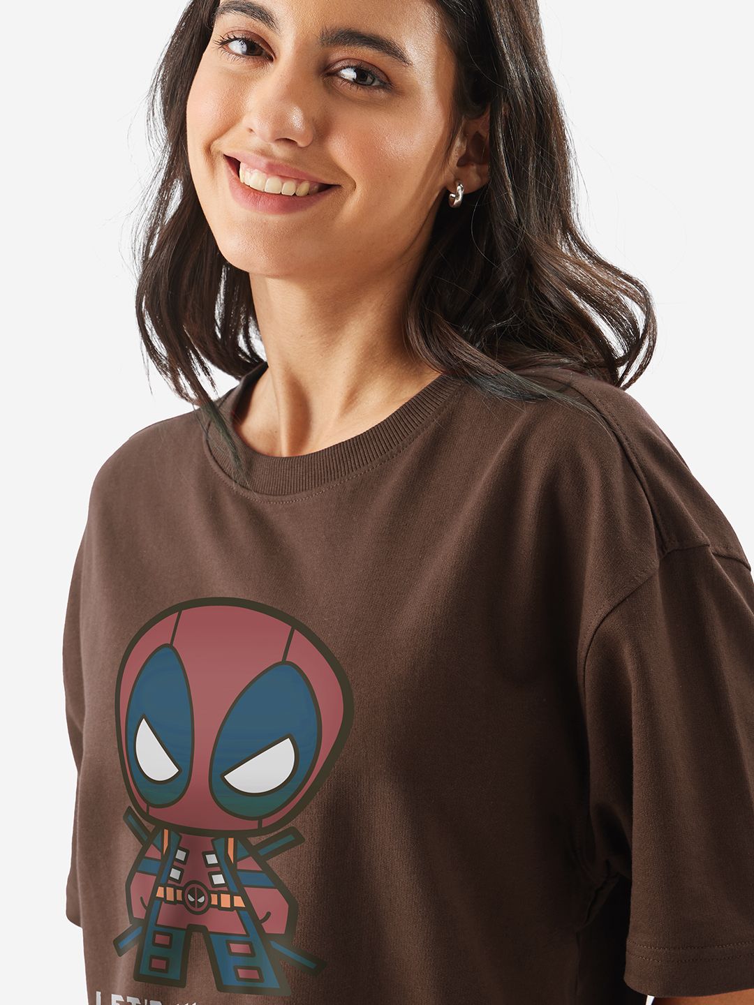 Deadpool: Let's Kick Bad Guys Boyfriend T-Shirts online