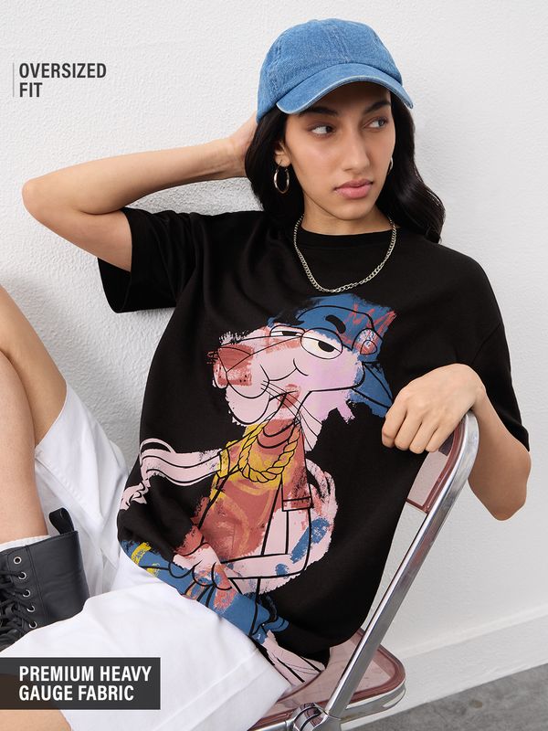 Buy Pink Panther: Too Cool Boyfriend Tshirt Online at The Souled Store