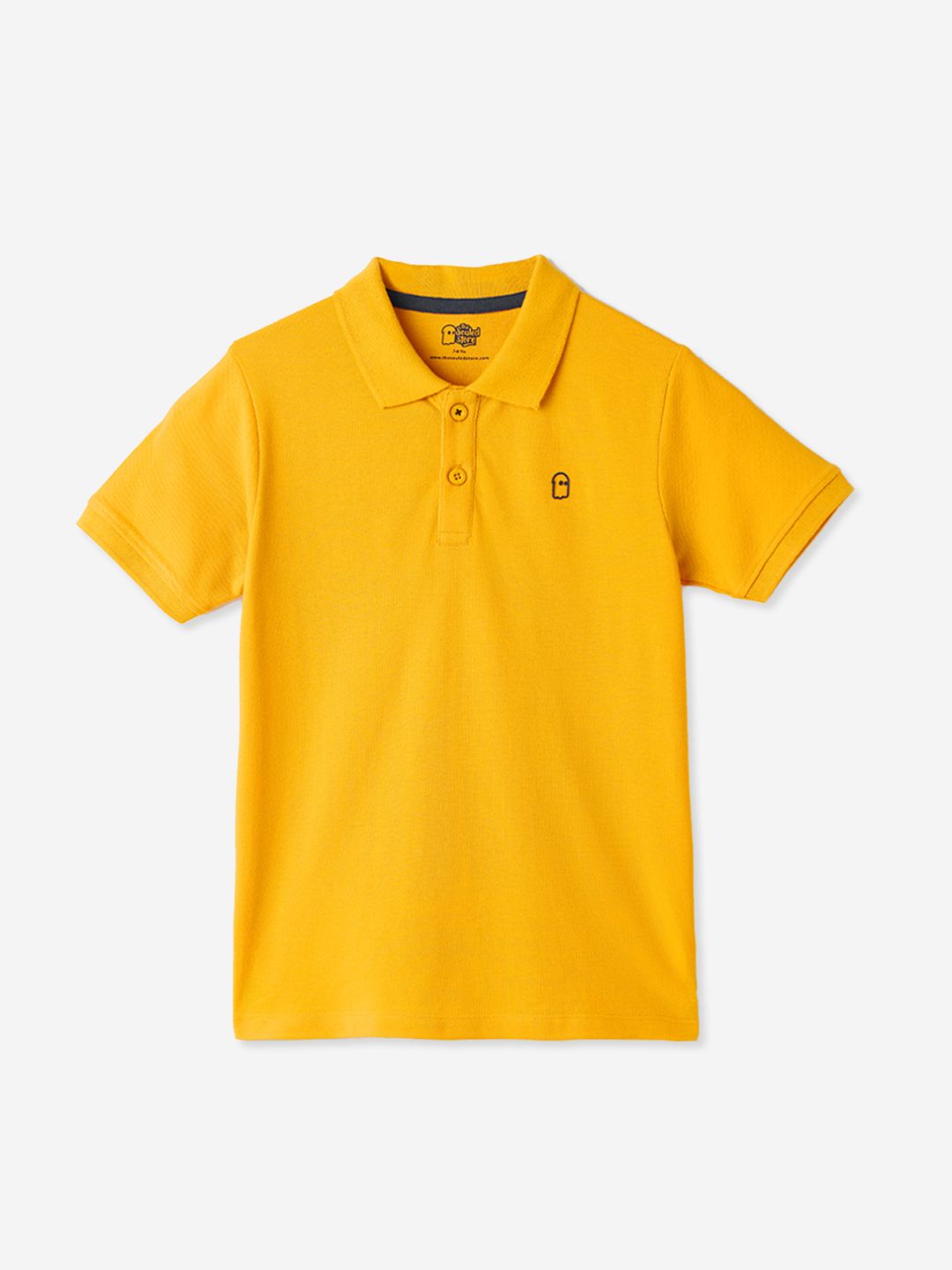 Solids: Mustard and Watermelon (Pack of 2) Boys Cotton Polo T-Shirts (2-8 Yrs) price