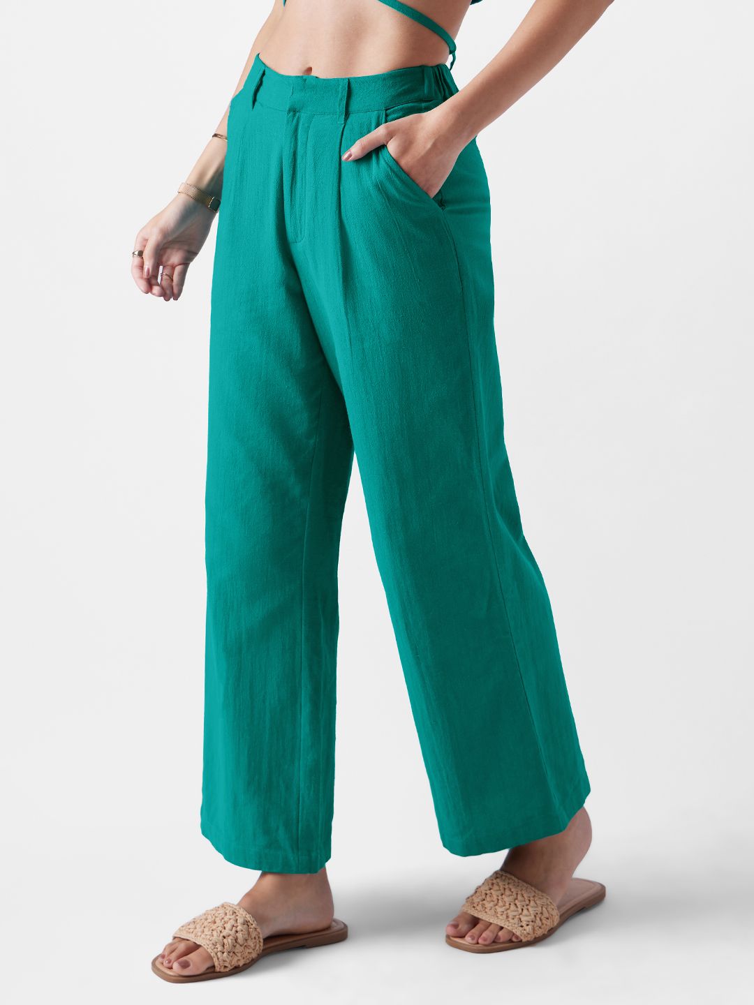 Solids: Teal Green Set Women Co-ord Sets price