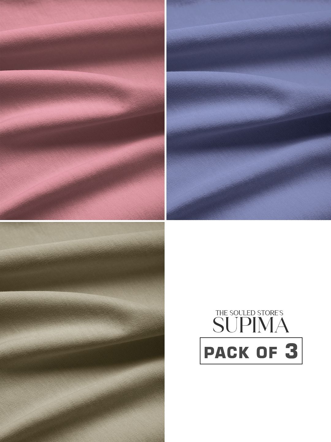 Supima: Earthen Ensemble (Pack of 3) Supima T-Shirts price