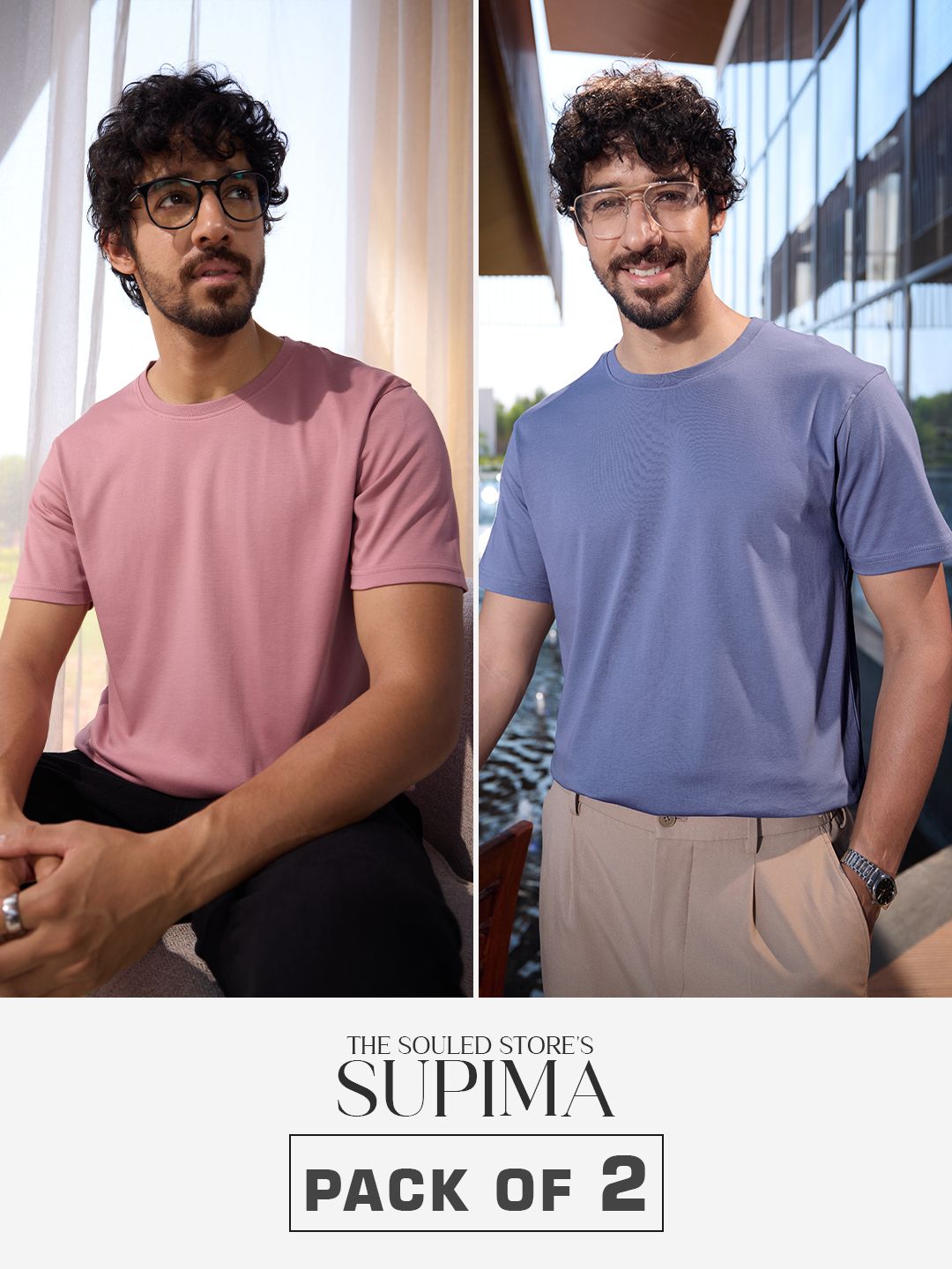 Supima: Serene Splash (Pack of 2) Supima T-Shirts online