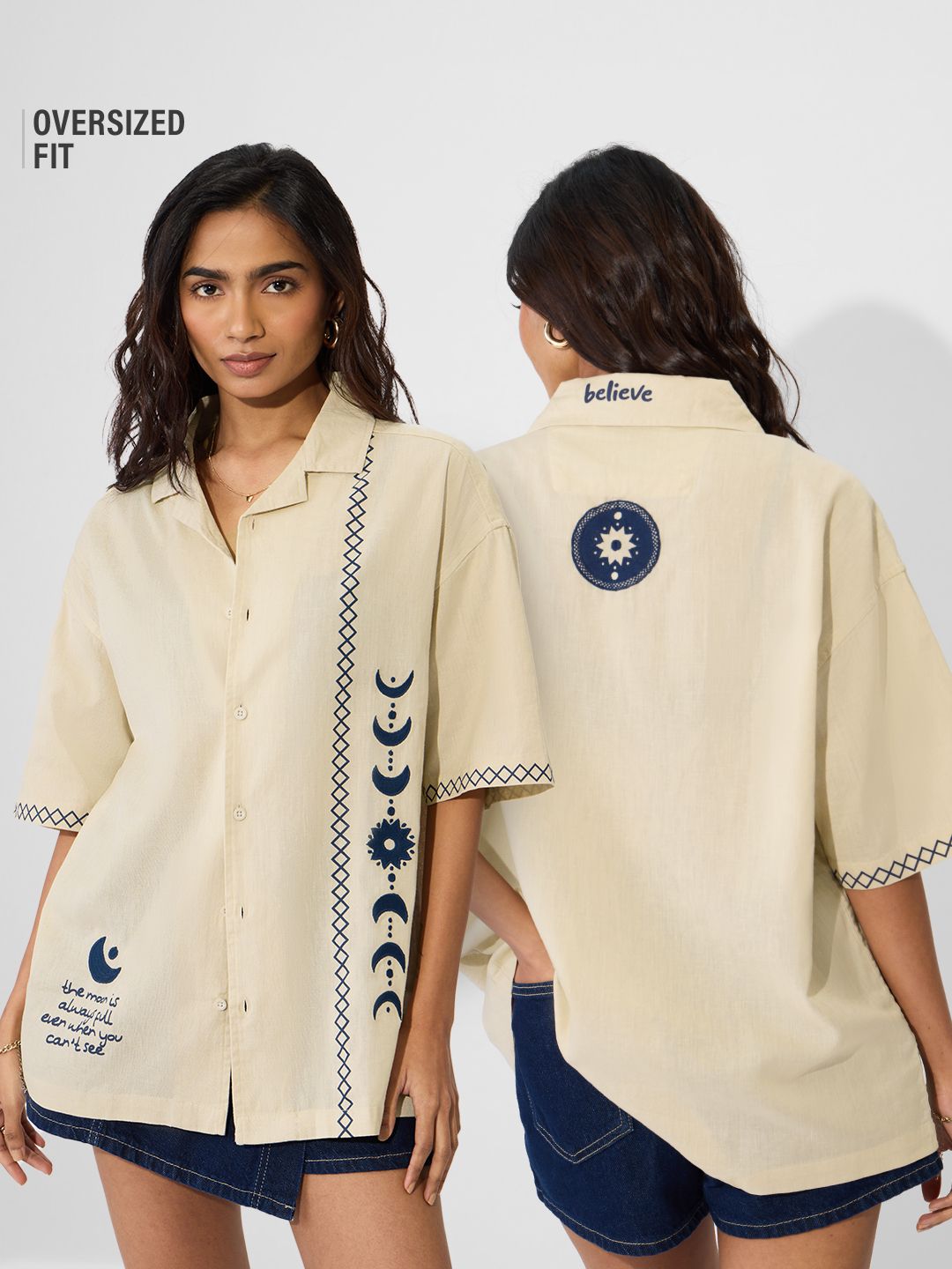 Bloom: Believe Women Boyfriend Shirts Online