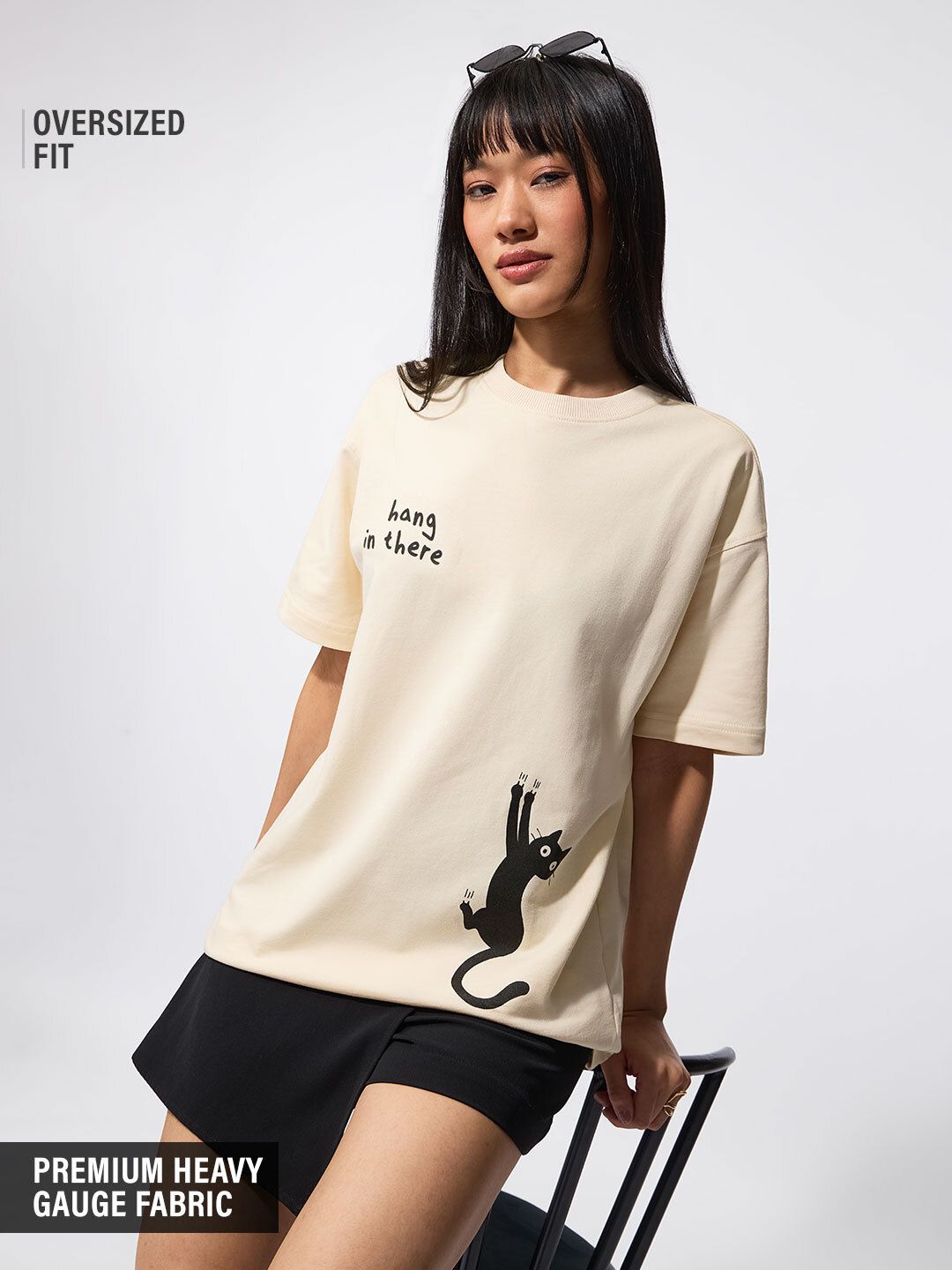 The Happy Pawdcast: Hang In There Women Boyfriend T-shirts Online