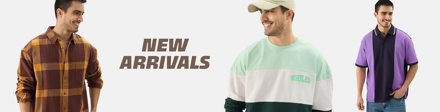 Buy New Arrivals for Men | The Souled Store